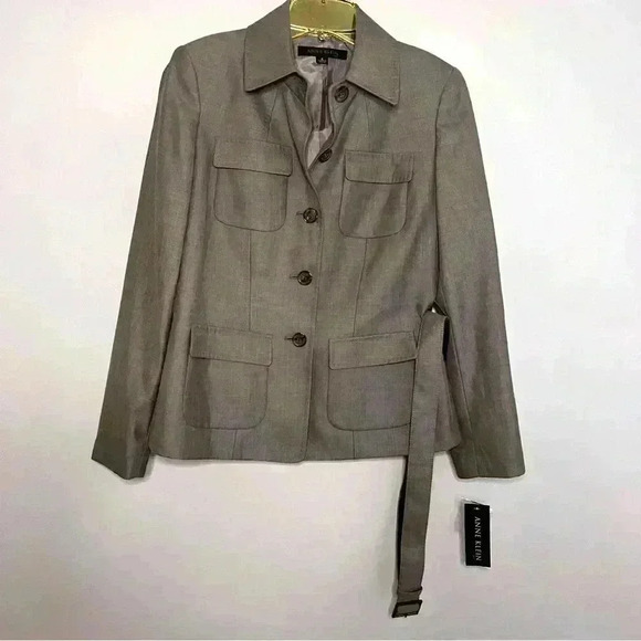 Anne Klein 2-piece Skirt Set, NWT, Classic Gray Fully Lined Size 6 - Picture 5 of 10